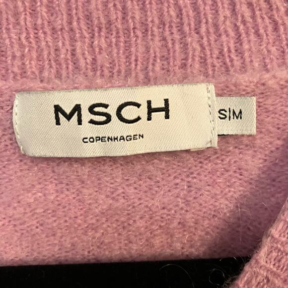 MSCH Copenhagen Women's Pink Mohair Sweater Size S/M - Picture 3 of 7